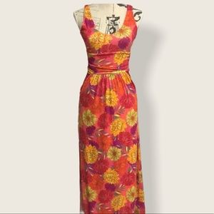 NWOT Tabitha Webb | multicolored flower maxi dress